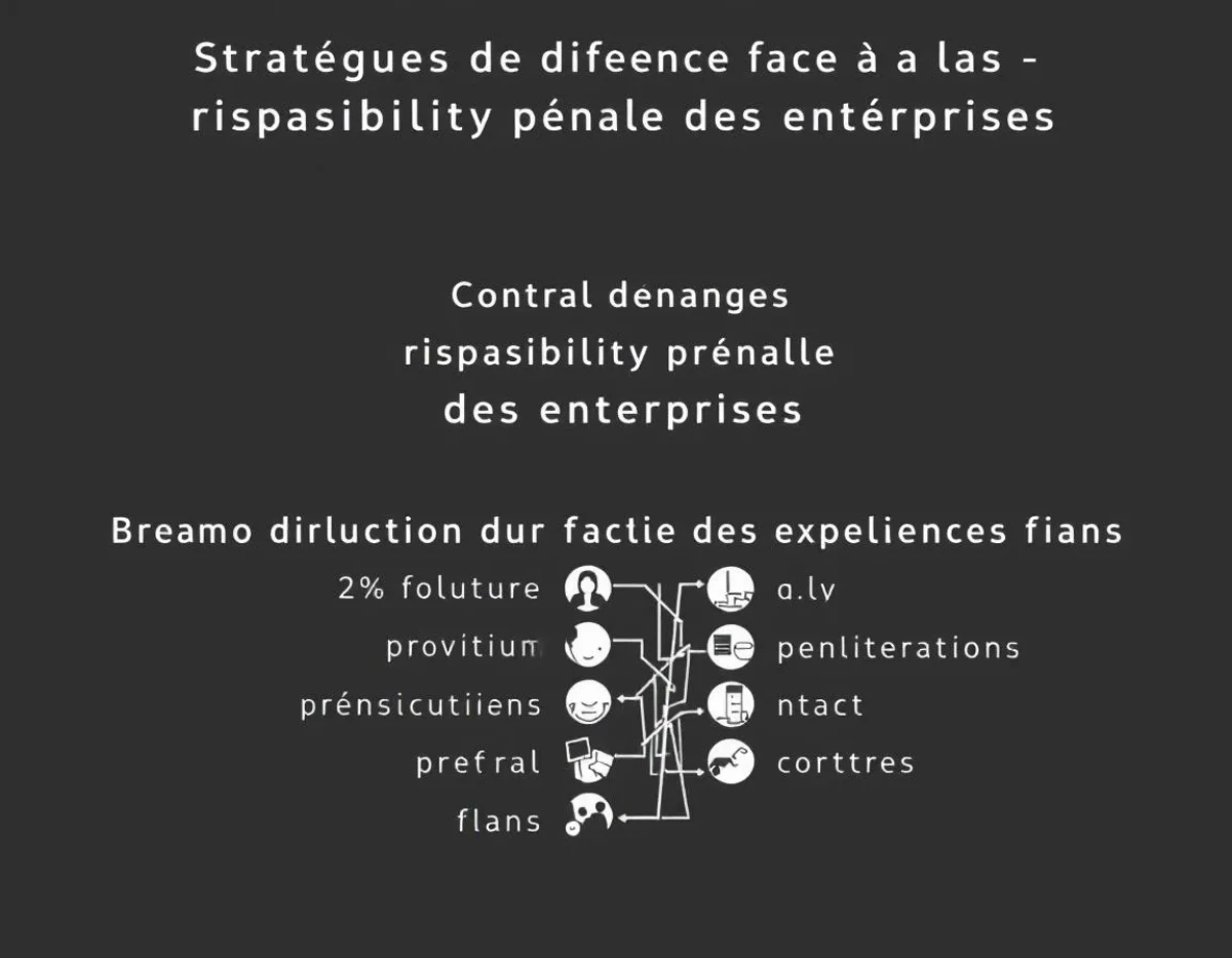 Stratégies de défense face à la responsabilité pénale des entreprises